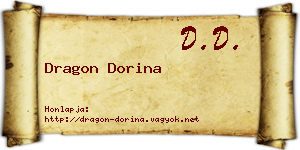 Dragon Dorina névjegykártya