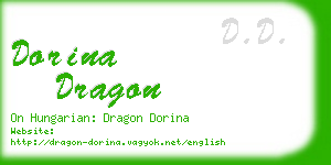 dorina dragon business card